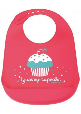 Слюнявчик Canpol Babies CupCake с карманом, 1 шт